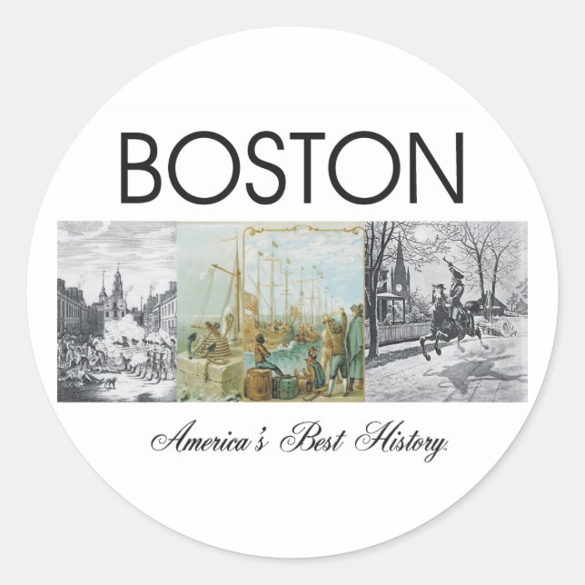 Sticker Rond ABH Boston (Devant)