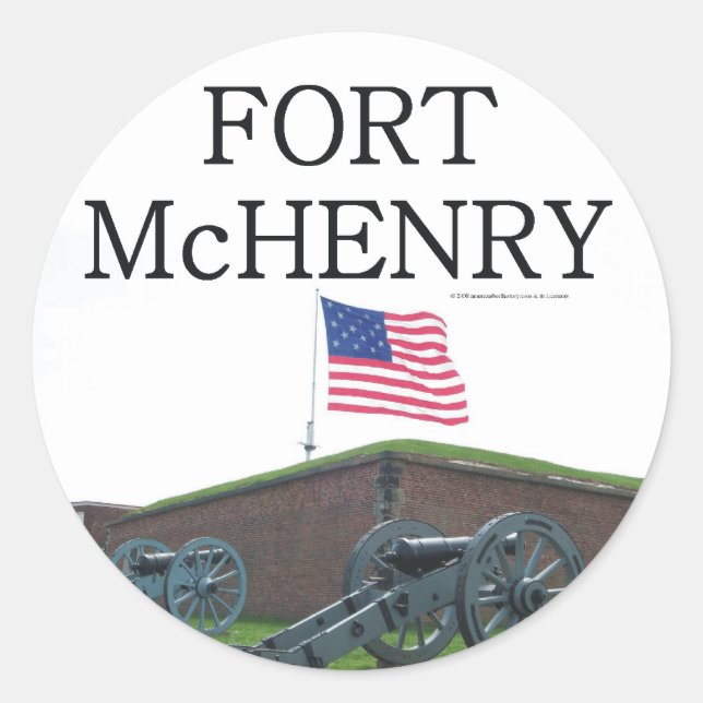 Sticker Rond ABH Fort McHenry (Devant)