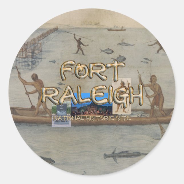 Sticker Rond ABH Fort Raleigh (Devant)