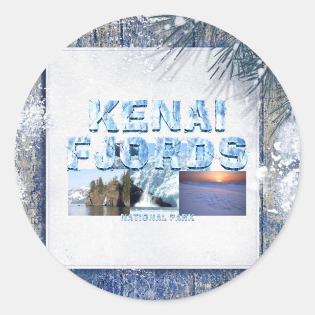 Sticker Rond ABH Kenai Fjords (Devant)