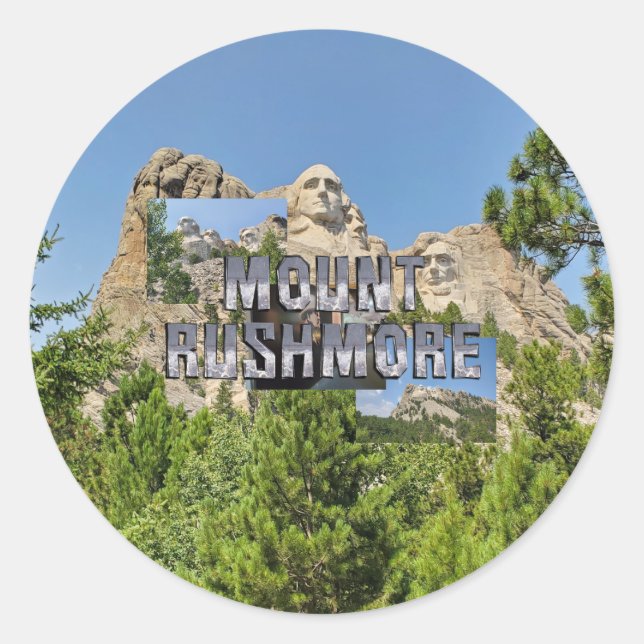 Sticker Rond ABH Mount Rushmore (Devant)