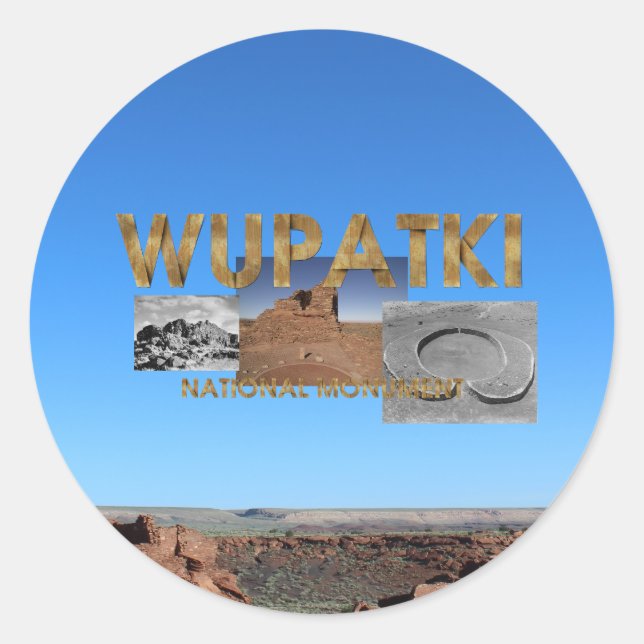 Sticker Rond ABH Wupatki National Monument (Devant)