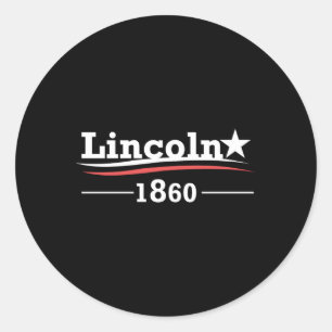 Sticker Rond Abraham Lincoln Président de la campagne Abe