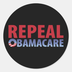 Sticker Rond Abrogation Obamacare