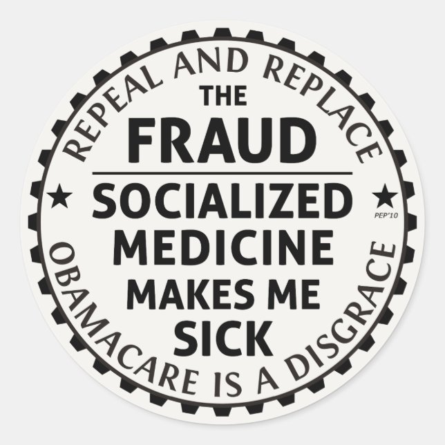 Sticker Rond Abroger Et Remplacer (Devant)