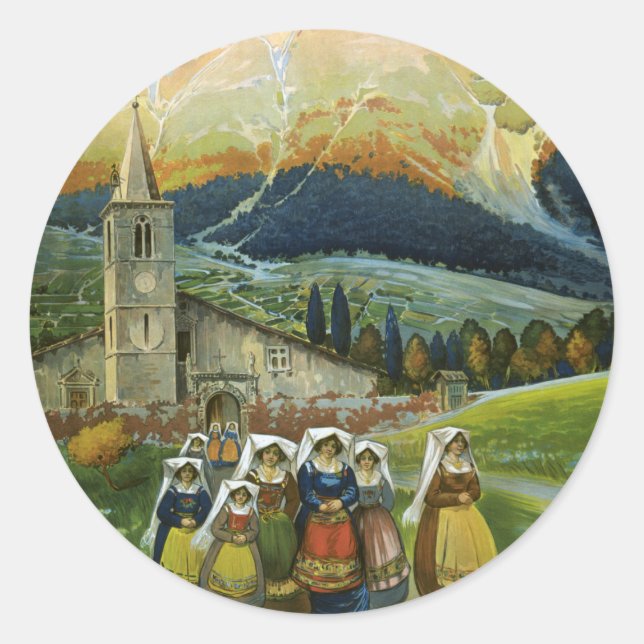 Sticker Rond Abruzzes (Devant)