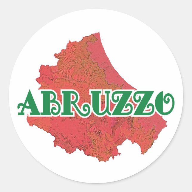 Sticker Rond Abruzzes (Devant)