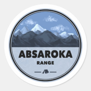 Sticker Rond Absaroka Range Montana Wyoming Camping
