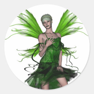 Sticker Rond Absinthe de KRW - la fée verte