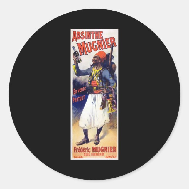 Sticker Rond Absinthe Mugnier (Devant)