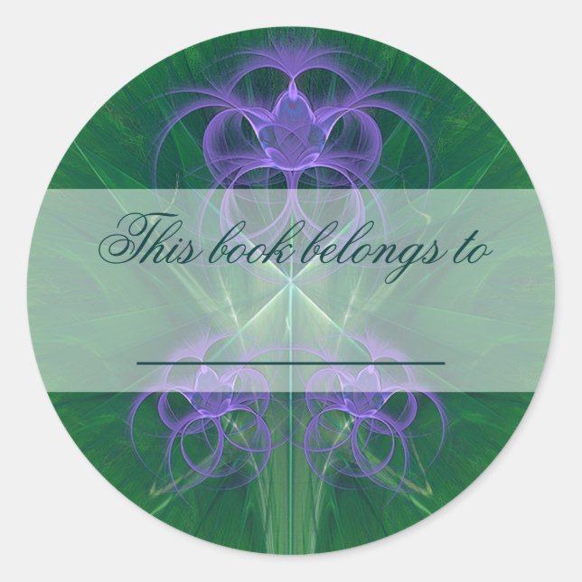 Sticker Rond Absinthe Tulips Mandala (Devant)