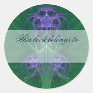 Sticker Rond Absinthe Tulips Mandala