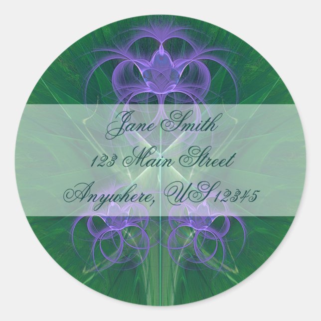 Sticker Rond Absinthe Tulips Mandala (Devant)