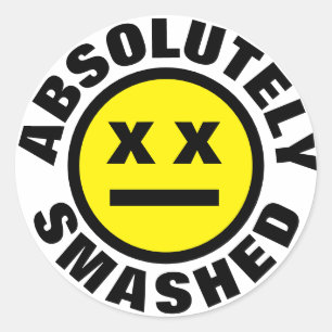 Sticker Rond Absolument détruit