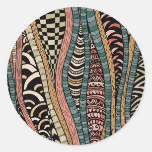 Sticker Rond Abstract pattern