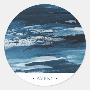 Sticker Rond Abstrait personnalisé moderne