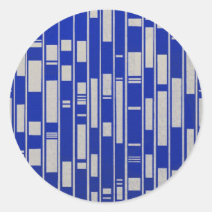 Sticker Rond Abstraite inspirée par les textiles africains - V2