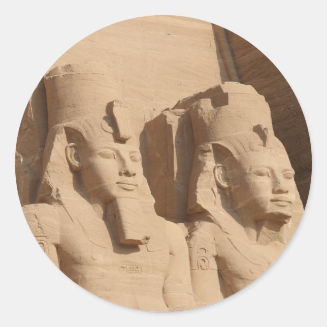 Sticker Rond abu simbel king (Devant)