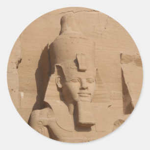 Sticker Rond abu simbel pharoah