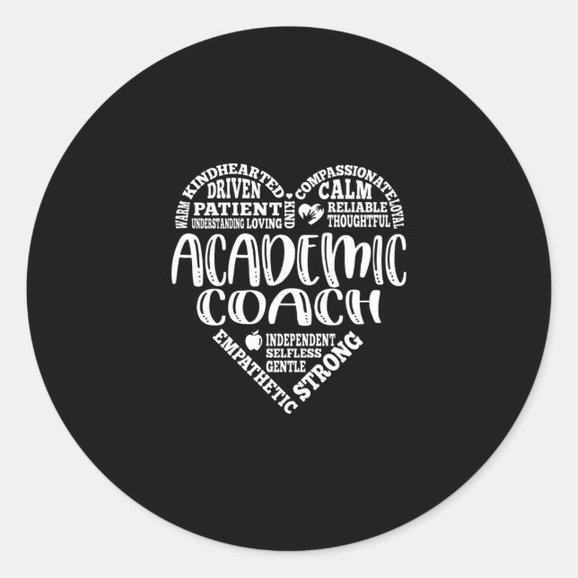 Sticker Rond Academic coach (Devant)