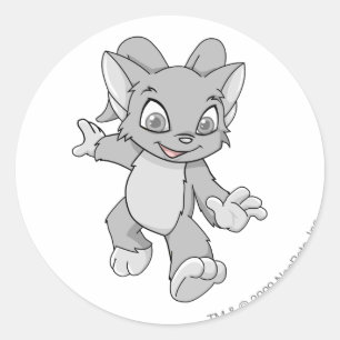 Sticker Rond Acara Silver