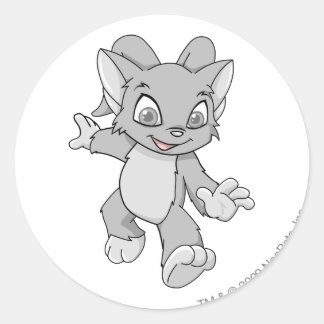 Sticker Rond Acara Silver
