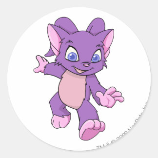 Sticker Rond Acara violet