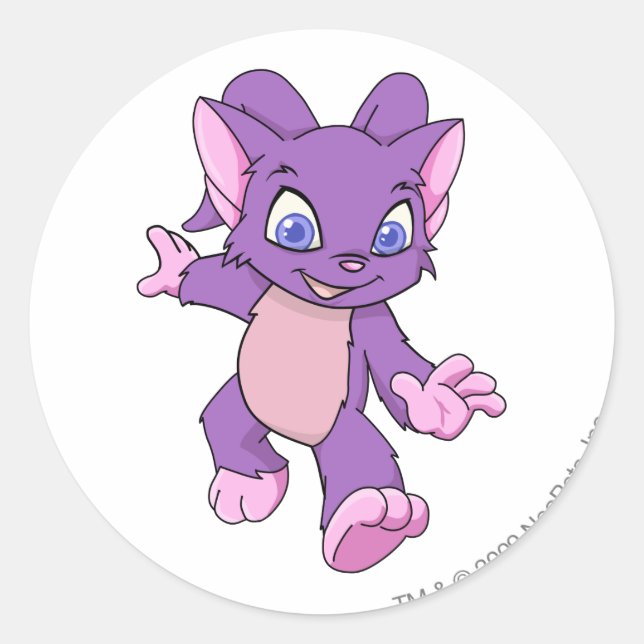 Sticker Rond Acara violet (Devant)