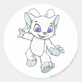 Sticker Rond Acara White