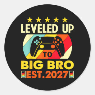 Sticker Rond Accéder au statut de grand frère 2027 Promotion am