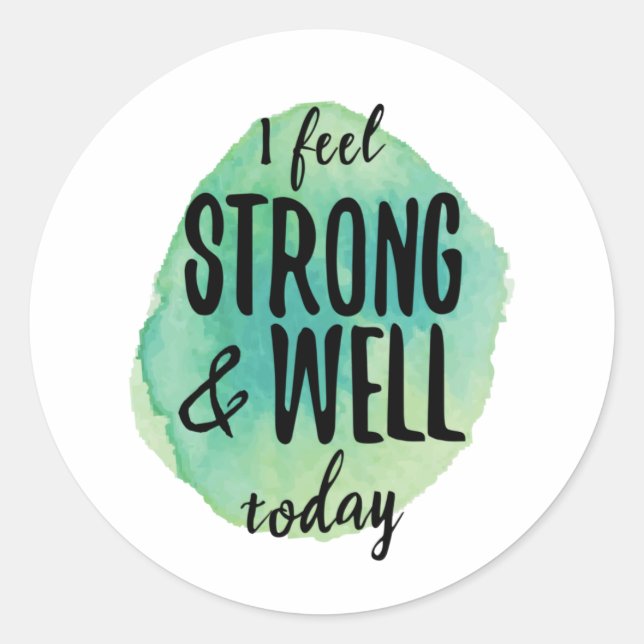 Sticker Rond acceptation de soi mots d'inspiration (Devant)