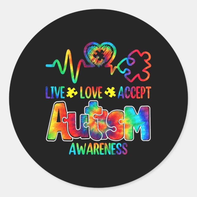 Sticker Rond Acceptt en direct (Devant)