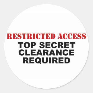 Sticker Rond Accès restreint