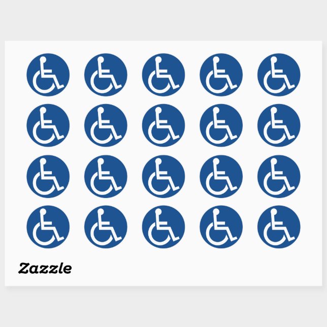 Sticker Rond Accessibilité (Feuille)