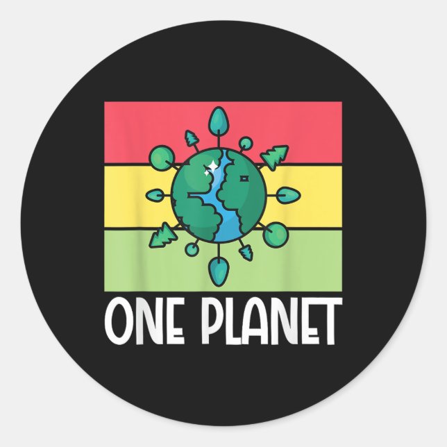 Sticker Rond Accessoires de protection De l'environnement d'une (Devant)