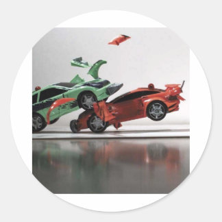 Sticker Rond accident de voiture