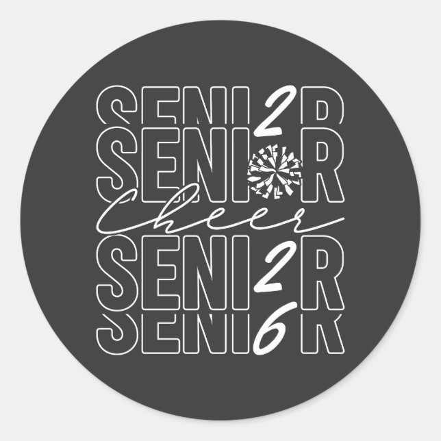 Sticker Rond Acclamation Senior 2026 (Devant)