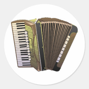 Sticker Rond Accordien