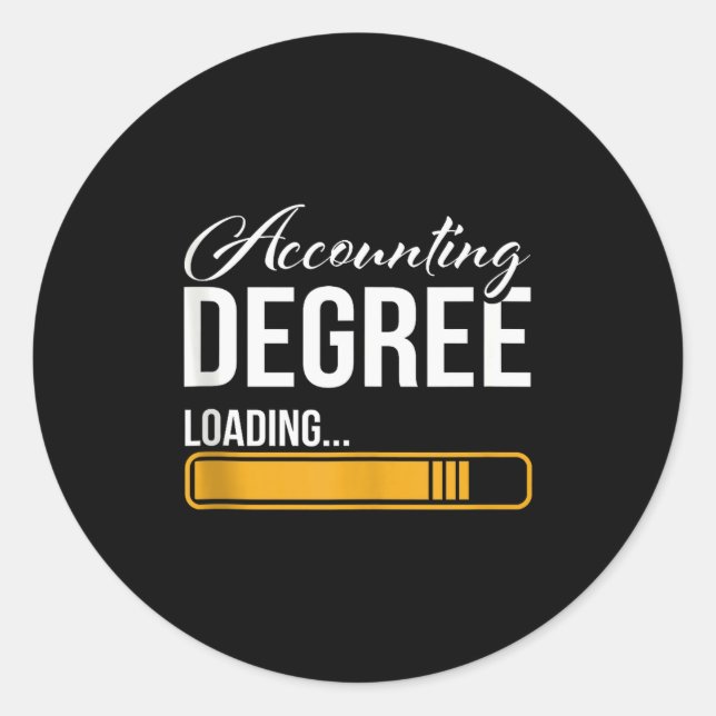 Sticker Rond Accounting Degree Loading Tax Consultant Accountan (Devant)