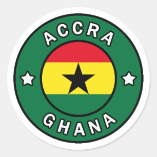 Sticker Rond Accra Ghana
