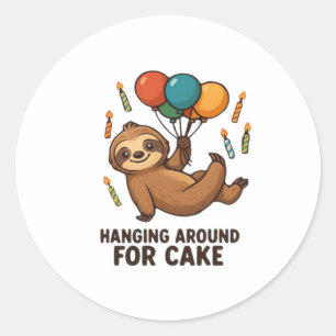 Sticker Rond Accrocher autour pour la fente de ballons d'annive