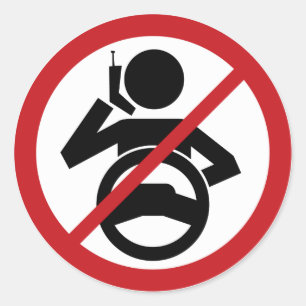 Sticker Rond Accrocher et conduire