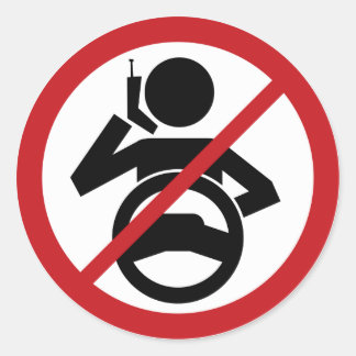 Sticker Rond Accrocher et conduire