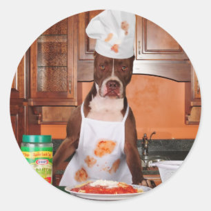 Sticker Rond Accueil à ma cuisine