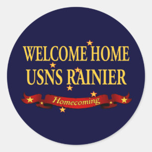 Sticker Rond Accueil Bienvenue USNS Rainier