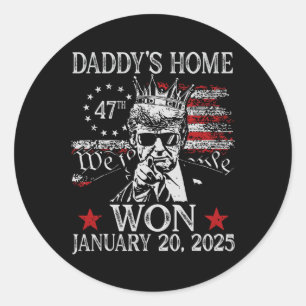 Sticker Rond Accueil de papa Trump Chemise Donald Trump Inaugur