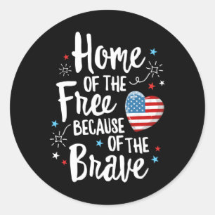Sticker Rond Accueil Des Anciens Combattants Libres 4 juillet F