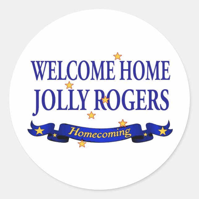 Sticker Rond Accueil Jollys rogers (Devant)