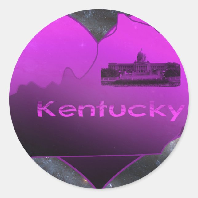Sticker Rond Accueil Kentucky (Devant)