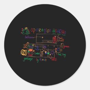 Sticker Rond Accueil seul 2 Noël Kevin’s Dessin Opération H